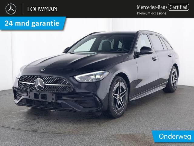 Mercedes-Benz C-KLASSE Estate 300 e AMG Plug-In Hybride Edition AMG-Line | Night Pakket | Trekhaak | Memory Voorstoelen | 360° camera. Inclusief 24 maanden MB Certified garantie voor Europa.