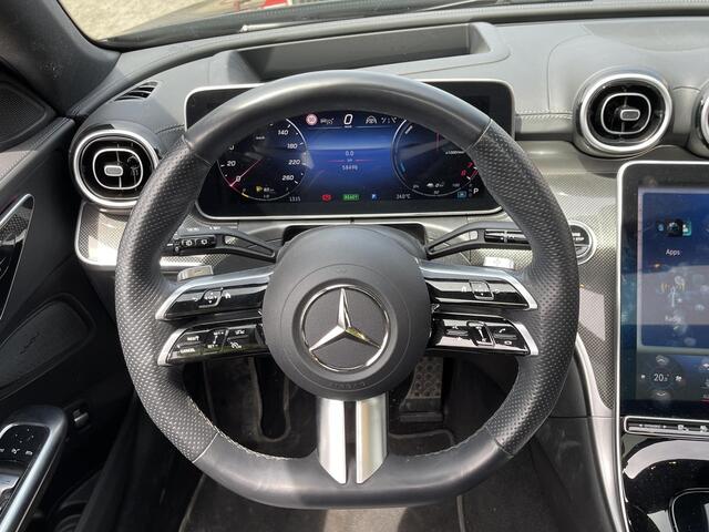 Mercedes-Benz C-KLASSE Estate 300 e AMG Line 18"/Panoramadak/360 camera/Head-up/Stoel + stuurverwarming + memory l + r/Adaptieve cruise/Sfeerverlichting/Elektrische klep/Apple Carplay & Android Auto