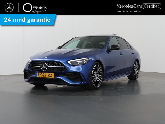 Mercedes-Benz C-KLASSE 200 AMG Line | Night | Panoramadak | Sfeerverlichting | 19" lichtmetalen spaakwielen |