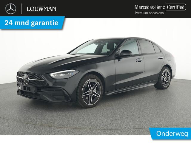 Mercedes-Benz C-KLASSE 300 e AMG Plug-In Hybride AMG line | Night Pakket | Distronic | 360° camera | Digital Licht | Keyless Go. Inclusief 24 maanden Mercedes-Benz Certified garantie voor Europa.