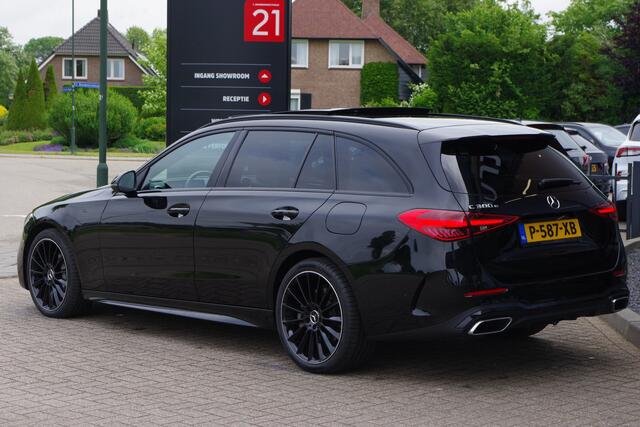 Mercedes-Benz C-KLASSE Estate 300 e 313 PK AMG Line PHEV, Trekhaak, Panoramadak, Burmester Sound, Sfeerverlichting, Camera
