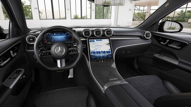 Mercedes-Benz C-KLASSE Estate 300e Business Solution AMG Panorama dak | Trekhaak