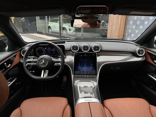 Mercedes-Benz C-KLASSE Estate 300 e AMG Line Panoramadak Luxe Leder Adapt. Cruise Headup Display LED Trekhaak 18''LM 1e Eigenaar