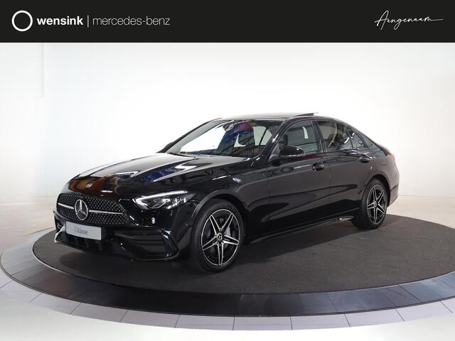 Mercedes-Benz C-KLASSE 300 e Star Edition AMG Line | Panoramaschuifdak | Sfeerverlichting | Achteruitrijcamera | DISTRONIC | Nightpakket