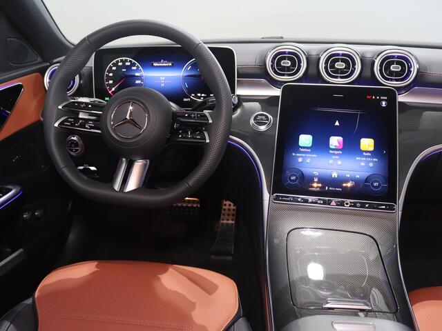 Mercedes-Benz C-KLASSE 300 e Star Edition AMG Line | Panoramaschuifdak | Sfeerverlichting | Achteruitrijcamera | DISTRONIC | Nightpakket