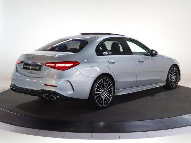 Mercedes-Benz C-KLASSE 180 AMG Line | Night | Panoramadak | Sfeerverlichting | Parkeercamera | Memory stoelen | Apple carplay/Android auto