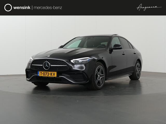 Mercedes-Benz C-KLASSE 300 e AMG Line | Night | Panoramadak | Massagestoelen | Digital Light | Burmester | Memory | Sfeerverlichting |