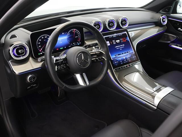 Mercedes-Benz C-KLASSE 300 e AMG Line | Night | Panoramadak | Massagestoelen | Digital Light | Burmester | Memory | Sfeerverlichting |