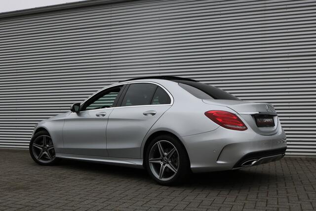Mercedes-Benz C-KLASSE 180 AMG Pakket Aut (Orig NL! NAP! Panoramadak Sportleder Navi/Camera Full-Led 18InchAMG PrivacyGlass Pdc V+A)