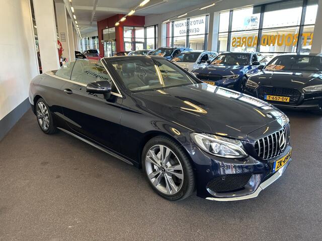 Mercedes-Benz C-KLASSE Cabrio 180 Premium Plus AMG | Airscarf | Cruise control | Climate control | Lederen bekleding | Stoelverwarming | Navigatie | Parkeersensoren v+a