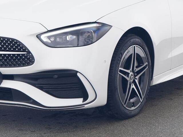 Mercedes-Benz C-KLASSE 300 e AMG Line I Panorama dak I Distronic + I 360° camera I Burmester I Head-up I Digital Light I Memory I Sfeerverlichting I I Stoelverwarming I Comfort onderstel I Thermotronic I MBUX I Keyless GO l