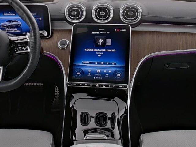 Mercedes-Benz C-KLASSE 300 e AMG Line I Panorama dak I Distronic + I 360° camera I Burmester I Head-up I Digital Light I Memory I Sfeerverlichting I I Stoelverwarming I Comfort onderstel I Thermotronic I MBUX I Keyless GO l