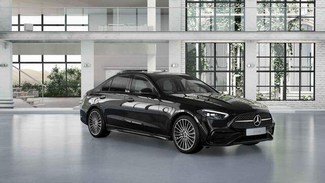 Mercedes-Benz C-KLASSE 180 Business Solution AMG | Panoramaschuifdak | Trekhaak | Burmester 3D | Dodehoekassistent | Voorstoelen verwarmd