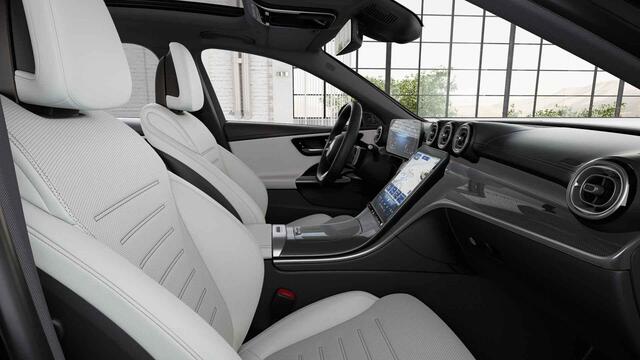Mercedes-Benz C-KLASSE 180 Business Solution AMG | Panoramaschuifdak | Trekhaak | Burmester 3D | Dodehoekassistent | Voorstoelen verwarmd