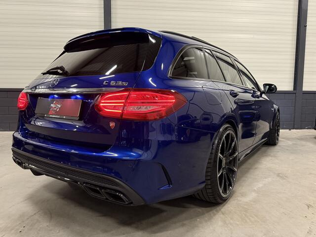 Mercedes-Benz C-KLASSE Estate AMG 63 S PANO/SCHAALSTOELEN/BURMESTER/HEAD-UP/20"BRABUS/360CAMERA/ACC/DISTRONIC/BRILJANTBLAUW/NET GROTE 100DKM BEURT GEHAD BIJ MERCEDES DEALER/UNIEKE AUTO