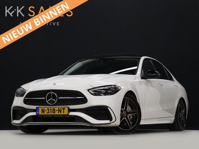 Mercedes-Benz C-KLASSE 200 4MATIC AMG Line [SCHUIFKANTELDAK, ADAPTIVE CRUISE CONTROL, BURMESTER, ELEKTRISCHE STOELEN, 360 CAMERA, SFEERLICHT, CARBON, URBAN GUARD+, NIEUWSTAAT]