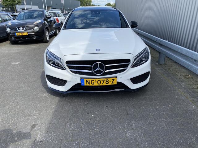 Mercedes-Benz C-KLASSE 180 AMG Sport Edition Leer, Clima, Pano, Navi, Burmester Surround, CC, PDC v/a, LED, LM, nw. APK - Inruil Mogelijk -