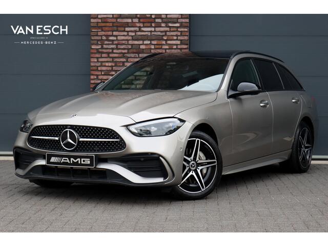 Mercedes-Benz C-KLASSE Estate 300 de AMG Line | Distronic | Panoramadak | Memory | Burmester | Digital Light | HUD | Verwarmd Stuurwiel | Surround Camera | Augmented Reality |