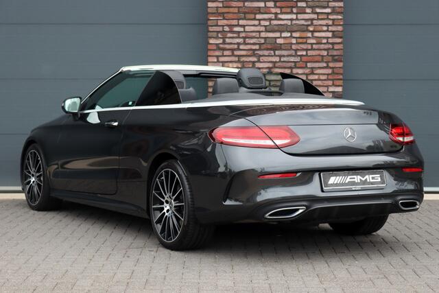 Mercedes-Benz C-KLASSE Cabrio 220 d AMG Line | Airscarf | Burmester | Surround Camera | Leder | Keyless Go | Leder | Stoelverwarming | Dodehoekassistent | Apple Carplay/Android Auto |