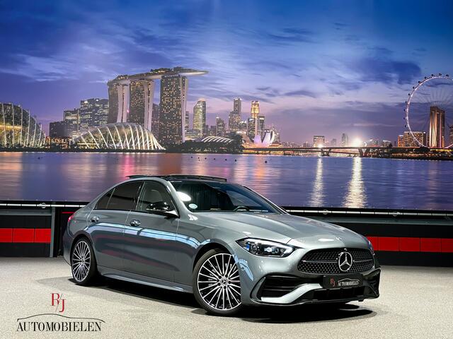 Mercedes-Benz C-KLASSE C300 e AMG Trekhaak|Memory|HeadUp|leder|Sfeer|Pano|360cam