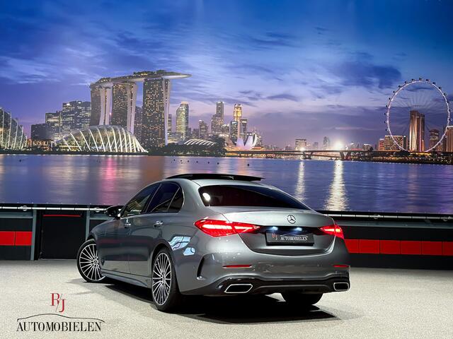 Mercedes-Benz C-KLASSE C300 e AMG Trekhaak|Memory|HeadUp|leder|Sfeer|Pano|360cam