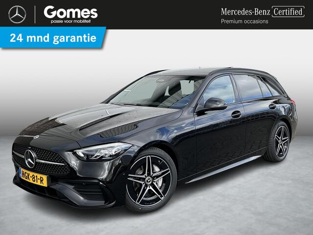 Mercedes-Benz C-KLASSE Estate 180 Star Edition AMG | Night Pakket | Panoramadak | Burmester 3D Surround Sound | Elektrisch Verstelbare Stoelen + Memory | Dodehoekassistent | Apple CarPlay | Android Auto | Sfeerverlichting | Stoelverwarming | Achteruitrijcamera