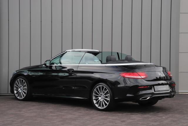 Mercedes-Benz C-KLASSE Cabrio 200 AMG Aut9 | 184PK | Memory | Burmester | Carbon | Sfeerverlichting | Air-scarf | ILS | 360 Camera | Stoelverwarming | 2016.