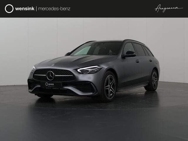 Mercedes-Benz C-KLASSE 300e Estate AMG Line | Panoramadak | Matgrijs | Night | Rijassistentiepakket | Sfeerverlichting |