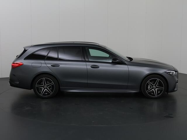 Mercedes-Benz C-KLASSE 300e Estate AMG Line | Panoramadak | Matgrijs | Night | Rijassistentiepakket | Sfeerverlichting |