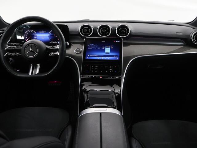 Mercedes-Benz C-KLASSE 300e Estate AMG Line | Panoramadak | Matgrijs | Night | Rijassistentiepakket | Sfeerverlichting |