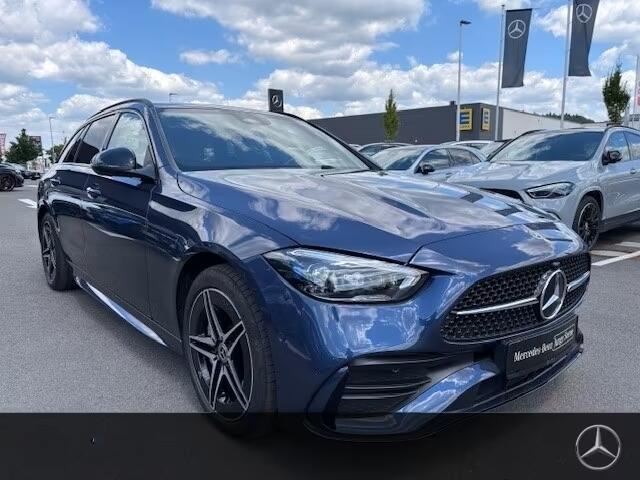Mercedes-Benz C-KLASSE Estate 300e AMG ** LED, MBUX+, PANO, TREKH, WINTER-, MEMORY-, KEYLESS-PACK ** 1e EIG - UNFALLFREI ** ** INFORMEER OOK NAAR ONZE AANTREKKELIJKE FINANCIAL-LEASE TARIEVEN **