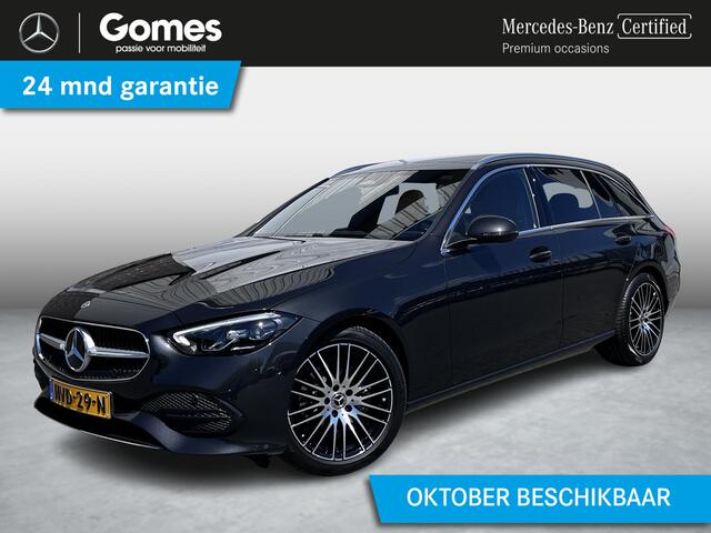 Mercedes-Benz C-KLASSE Estate 180 Star Edition Luxury | Panoramadak | Trekhaak | Burmester 3D Surround Sound | DISTRONIC afstandsassistent | Dodehoekassistent | Apple CarPlay | Android Auto | Elektrisch Verstelbare Stoelen + Memory