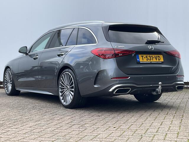 Mercedes-Benz C-KLASSE Estate 180 AMG Line Trekhaak Pano Burmester Memory HUD Leer Verw+Ventilatie BOMVOL!