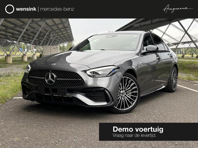 Mercedes-Benz C-KLASSE 300 e Business Solution AMG | Night | Panoramadak | Digital light | 19" Multispaaks velgen | Sfeerverlichting |