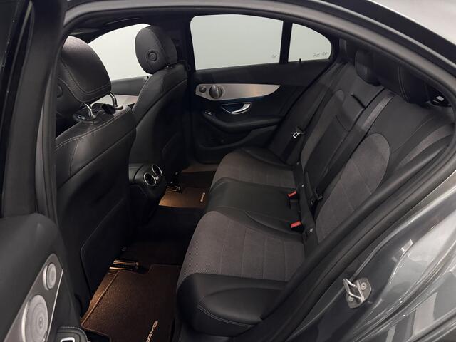 Mercedes-Benz C-KLASSE 180 AMG Sport Pano, Half leder, Camera, Burmester, Stoelverwarming, Keyless start, Cruise control, Trekhaak