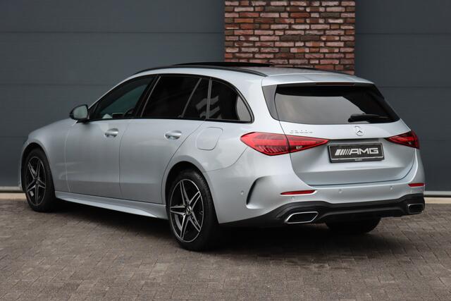 Mercedes-Benz C-KLASSE Estate 300 e AMG Line Aut9 | Panoramadak | Distronic | Memory | Trekhaak | Leder | Camera | Sfeerverlichting | Dodehoekassistent | Stoelverwarming | High Perf. LED |
