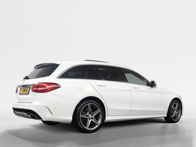 Mercedes-Benz C-KLASSE Estate 200 AMG 184 PK | Panorama | Leer | Elekt.Klep | PDC + Camera | Trekhaak | App Connect - RIJKLAAR