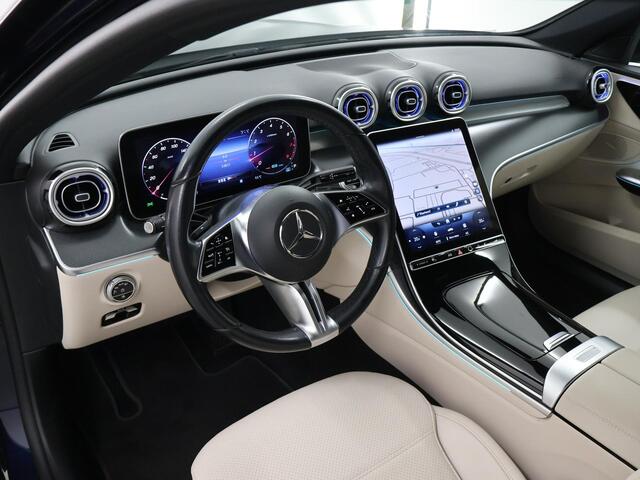 Mercedes-Benz C-KLASSE Estate 200 Luxury Line | Memory | Sfeerverlichting | Digital Light | 360 graden camera | Beige interieur | Stoelverwarming |