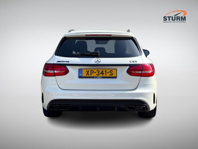 Mercedes-Benz C-KLASSE Estate AMG 63 | Burmester | Geheugenstoelen | Sportuitlaat | Designo Kleur | Kruisspaak Velgen | Adapt. Cruise Control | Alcantara Stuurwiel | Rijklaarprijs!
