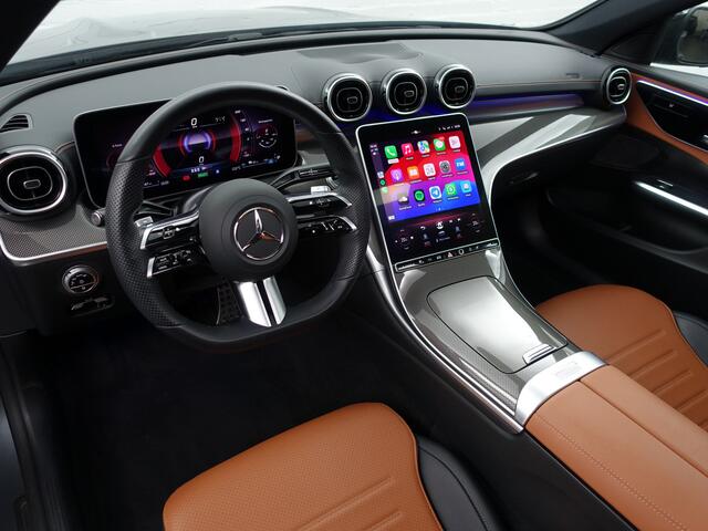 Mercedes-Benz C-KLASSE Estate 300 e AMG Line Aut- Two Tone Leder Interieur, Panoramadak, Carbon, Sfeerverlichting, Carplay, Android Auto