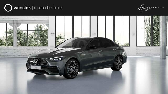 Mercedes-Benz C-KLASSE 300e Business Solution AMG | Panoramaschuifdak | Trekhaak | DIGITAL LIGHT | Nightpakket | dodehoekassistent | 360° camera |
