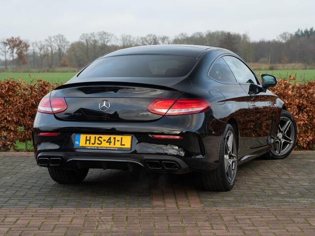 Mercedes-Benz C-KLASSE Coupé AMG 43 4MATIC 367pk | Panodak | Volleder Designo | Comand Online | Elek achterklep | Adap onderstel | Sportuitlaatsysteem | LaneAssist | Stuurhulp | Stoelverw | Etc..