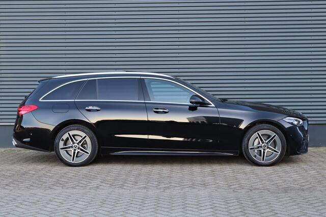 Mercedes-Benz C-KLASSE Estate 300 e AMG Line Pano/Leder/360/Head-up/Elek. stoelen+mem/Sfeer/Trekhaak wegkl.
