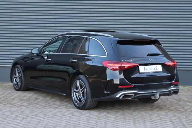 Mercedes-Benz C-KLASSE Estate 300 e AMG Line Pano/Leder/360/Head-up/Elek. stoelen+mem/Sfeer/Trekhaak wegkl.