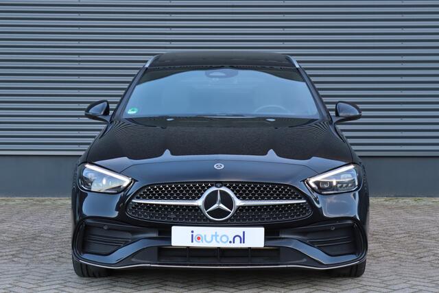 Mercedes-Benz C-KLASSE Estate 300 e AMG Line Pano/Leder/360/Head-up/Elek. stoelen+mem/Sfeer/Trekhaak wegkl.