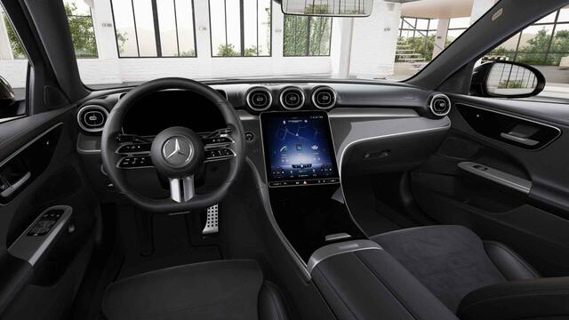 Mercedes-Benz C-KLASSE 180 AMG Line | Night | Stoelverwarming | Sfeerverlichting | 360 graden camera |