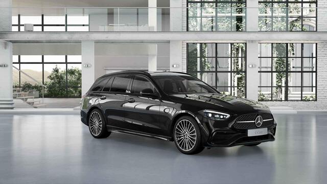 Mercedes-Benz C-KLASSE Estate 300e Business Solution AMG | Panoramadak | Elek. Uitklapbare Trekhaak | Burmester | Rijassistentiepakket Plus | Digital Light | Nightpakket | Apple Carplay/Android Auto |