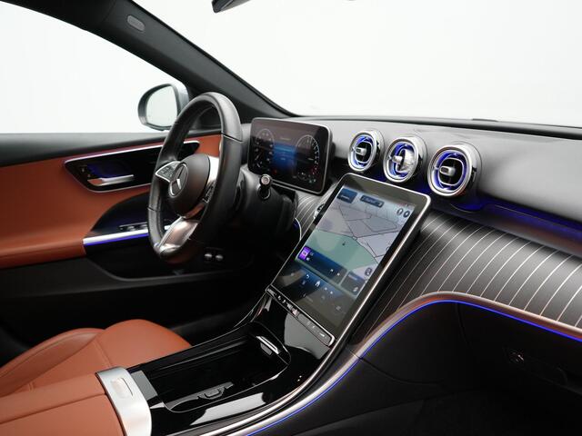 Mercedes-Benz C-KLASSE Estate 300 e Avantgarde Plug In Hybrid 313pk Dealer O.H PHEV | Panodak | Adaptive Cruise | 360 Camera | Digital Light | Lederen Sportstoelen Verwarmd | Keyless | Navigatie | Virtual | DAB+ | 18" L.M |