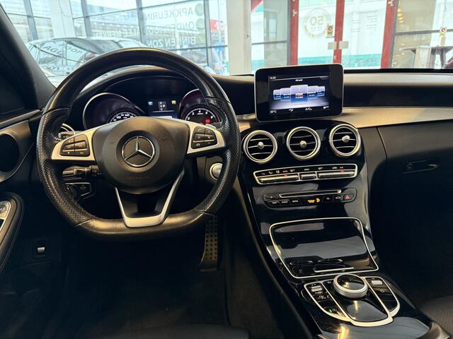 Mercedes-Benz C-KLASSE Estate 180 AMG Line | Panoramadak | Lederen bekleding | Trekhaak | Cruise control | Climate control | Nederlands geleverd | Stoelverwarming | Elek. inklapbare spiegels