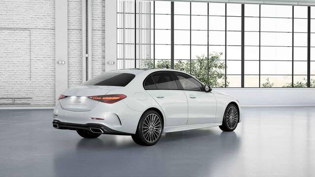 Mercedes-Benz C-KLASSE 180 AMG Line | Night | Panoramadak | Digital Light | Multispaaks AMG velgen | Stoelverwarming | Sfeerverlichting |